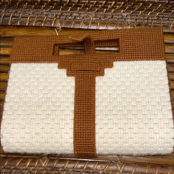 no brand Handbags - Elegant Two-Tone Woven Clutch